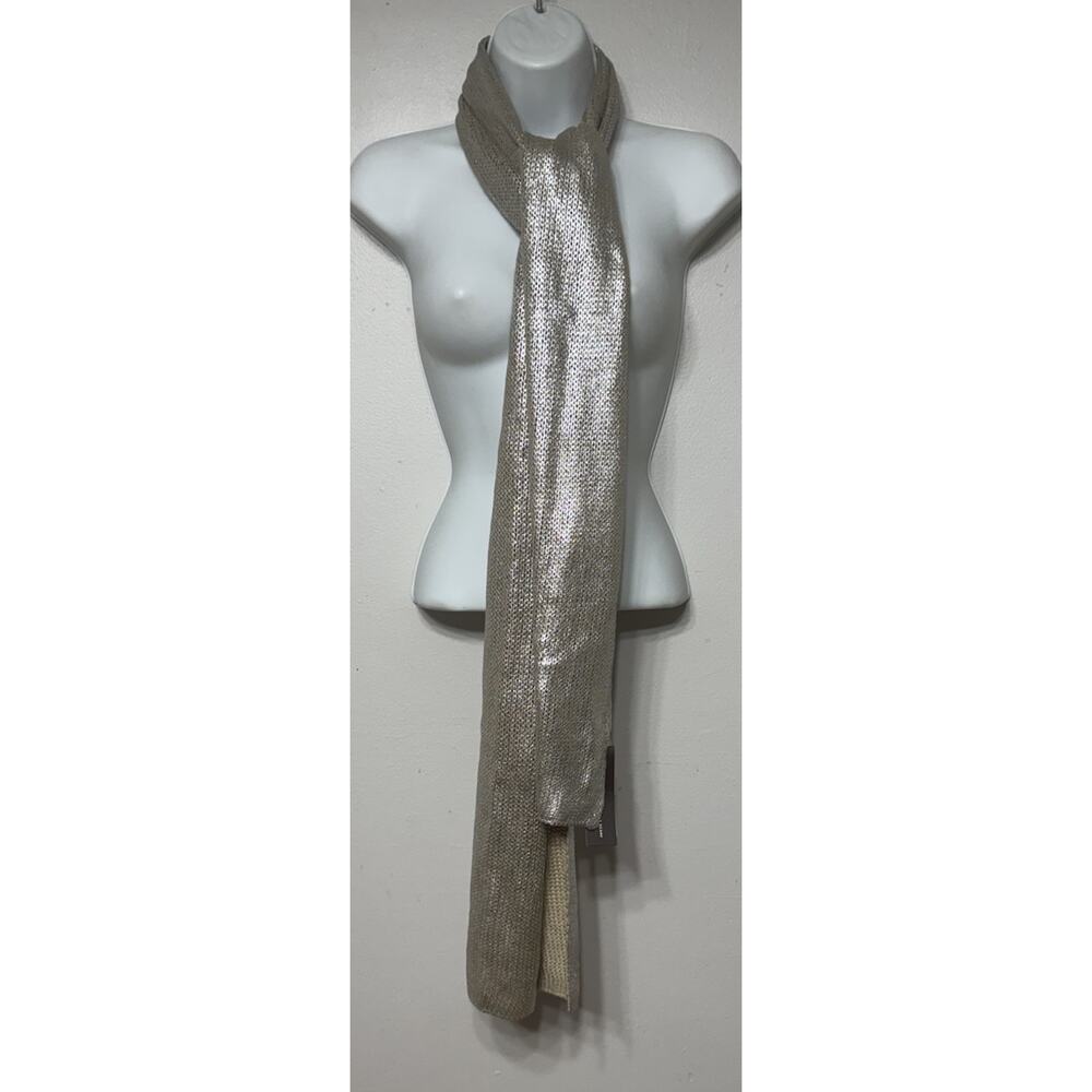 The Limited Scarf Women’s Size 80” Long metallic finish acrylic Sequin NEW